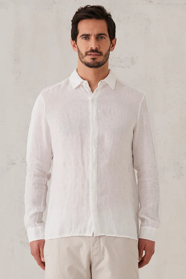 Regular fit linen shirt