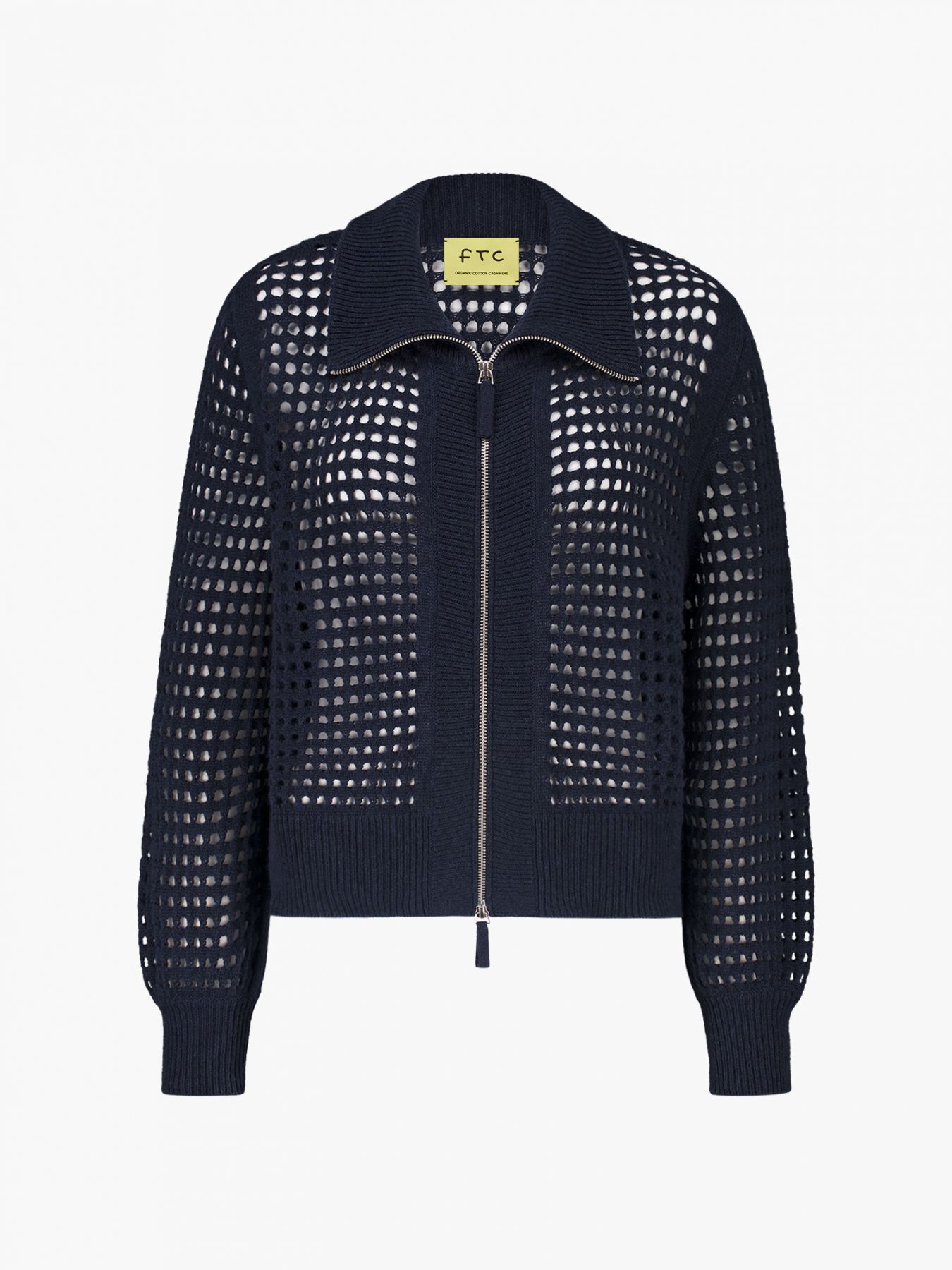 Ajour Highneck Cardigan - thegreatputonmvAjour Highneck CardiganAjour Highneck CardiganAjour Highneck CardiganCardiganFTC CASHMEREthegreatputonmv10303-0051Ajour Highneck CardiganS0990 Moonless Night96865308