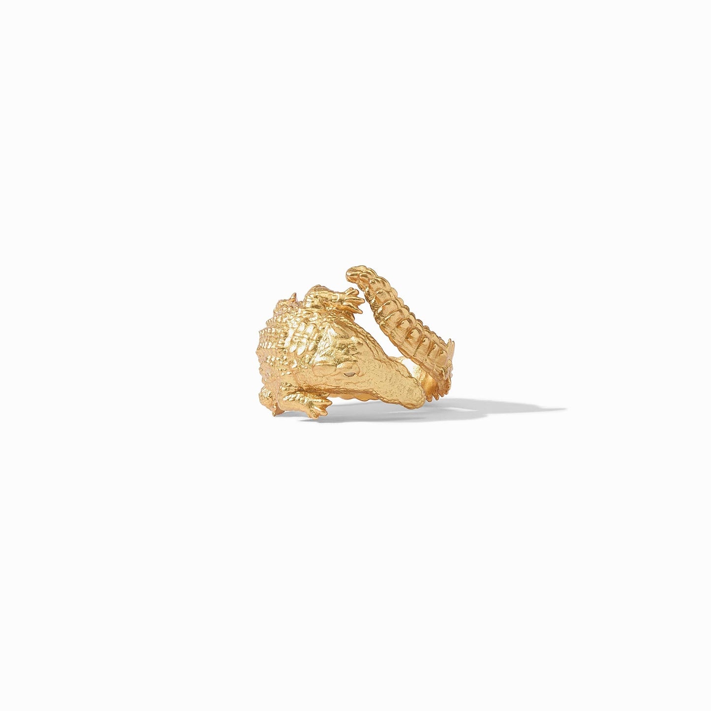 Alligator Ring - thegreatputonmvAlligator RingAlligator RingAlligator RingRingJulie VosthegreatputonmvR196G - 7This luxurious golden alligator with glittering CZ eyes curls elegantly around your finger. Its sizing is adjustable for a perfect fit all day long.Gold720800903