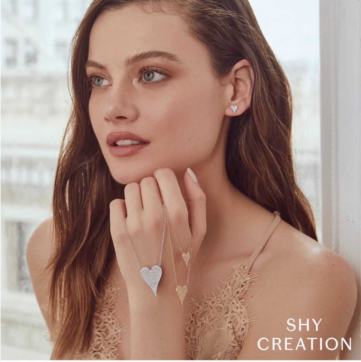 AMOR 0.14 CT. DIAMOND PAVE HEART STUD EARRINGS - thegreatputonmvAMOR 0.14 CT. DIAMOND PAVE HEART STUD EARRINGSAMOR 0.14 CT. DIAMOND PAVE HEART STUD EARRINGSAMOR 0.14 CT. DIAMOND PAVE HEART STUD EARRINGSEarringsShy CreationthegreatputonmvAMOR 0.14 CT. DIAMOND PAVE HEART STUD EARRINGSGold25179527