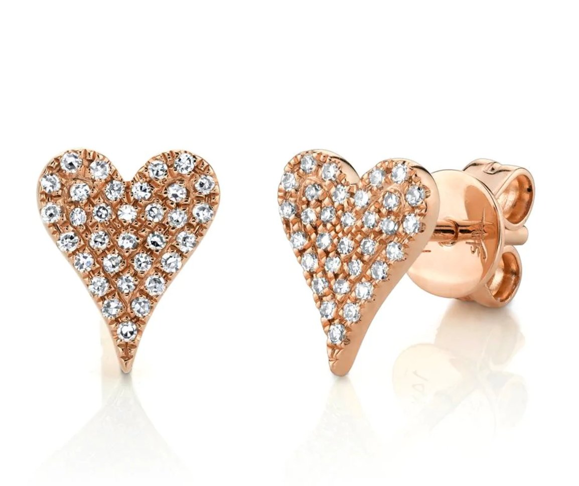 AMOR 0.14 CT. DIAMOND PAVE HEART STUD EARRINGS - thegreatputonmvAMOR 0.14 CT. DIAMOND PAVE HEART STUD EARRINGSAMOR 0.14 CT. DIAMOND PAVE HEART STUD EARRINGSAMOR 0.14 CT. DIAMOND PAVE HEART STUD EARRINGSEarringsShy CreationthegreatputonmvAMOR 0.14 CT. DIAMOND PAVE HEART STUD EARRINGSRose25245063