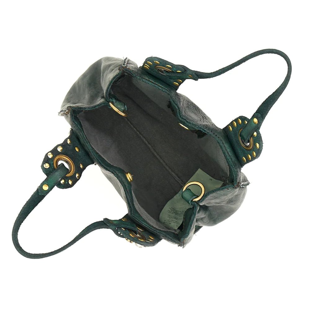 Bella di Notte Handbag - thegreatputonmvBella di Notte HandbagBella di Notte HandbagBella di Notte HandbagCAMPOMAGGIthegreatputonmvC033700ND_X0045_C2505Bella di Notte HandbagGreen Bottle