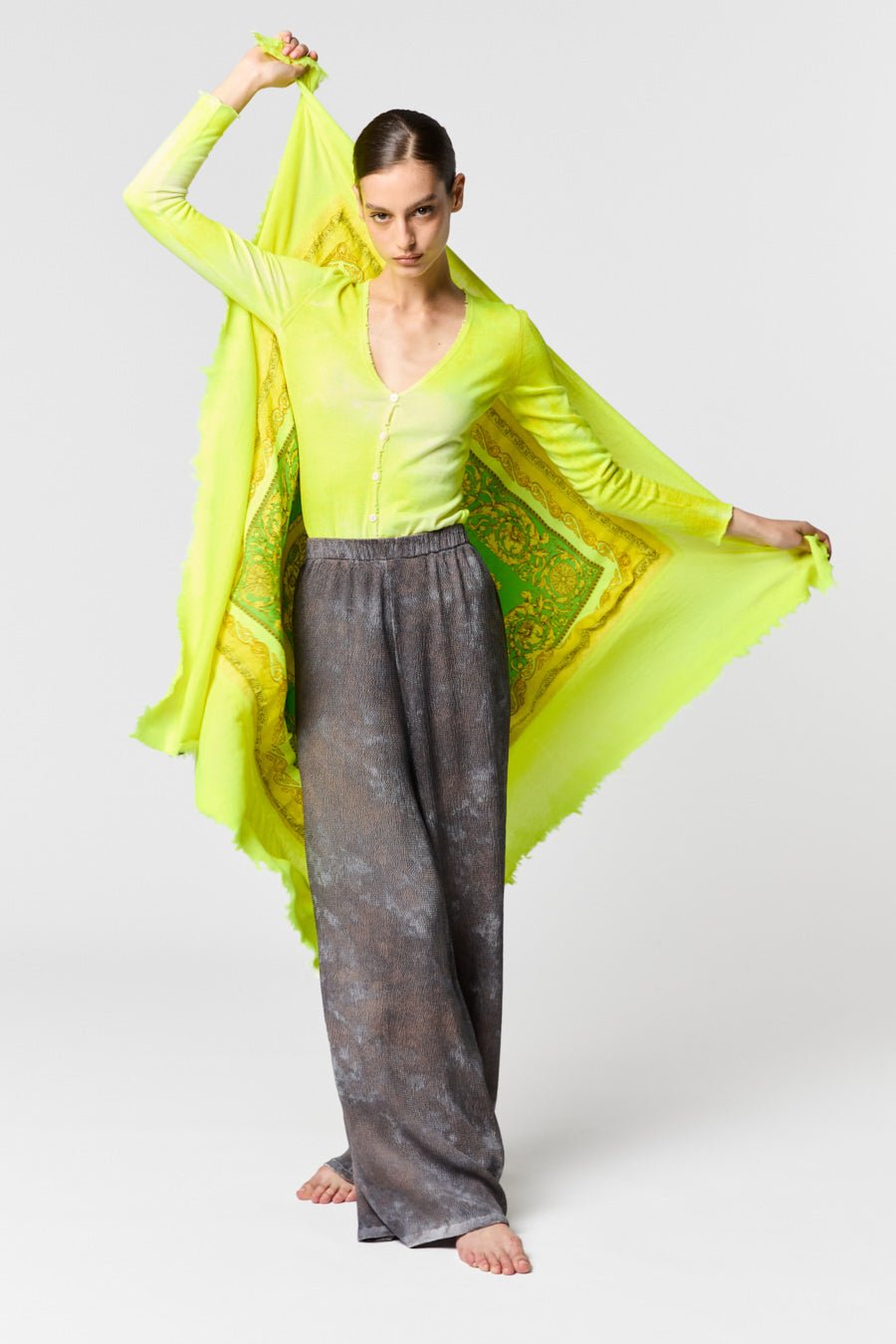 CAMOUFLAGE EFFECT ON GREY BASE STRETCH SILK PALAZZO PANTS - thegreatputonmvCAMOUFLAGE EFFECT ON GREY BASE STRETCH SILK PALAZZO PANTSCAMOUFLAGE EFFECT ON GREY BASE STRETCH SILK PALAZZO PANTSCAMOUFLAGE EFFECT ON GREY BASE STRETCH SILK PALAZZO PANTSPantsAVANT TOIthegreatputonmv225SD2202SSMV - V - 1CAMOUFLAGE EFFECT ON GREY BASE STRETCH SILK PALAZZO PANTSSNOCE MOSCATA V01060