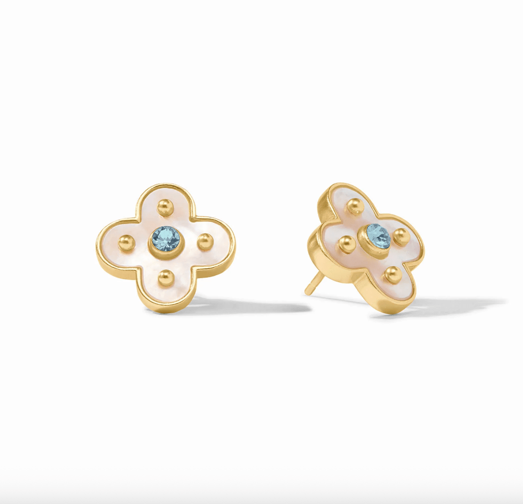 Colette Stud - thegreatputonmvColette StudColette StudColette StudEarringJulie VosthegreatputonmvER1056GCA00Colette Studiridescent - chalcedony - blue