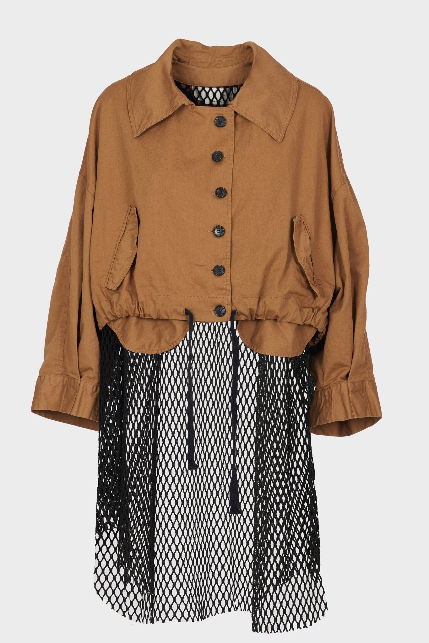 Jacket with Mesh Vest - thegreatputonmvJacket with Mesh VestJacket with Mesh VestJacket with Mesh VestISABEL BENENATOthegreatputonmvDW02S25Jacket with Mesh VestSTobacco