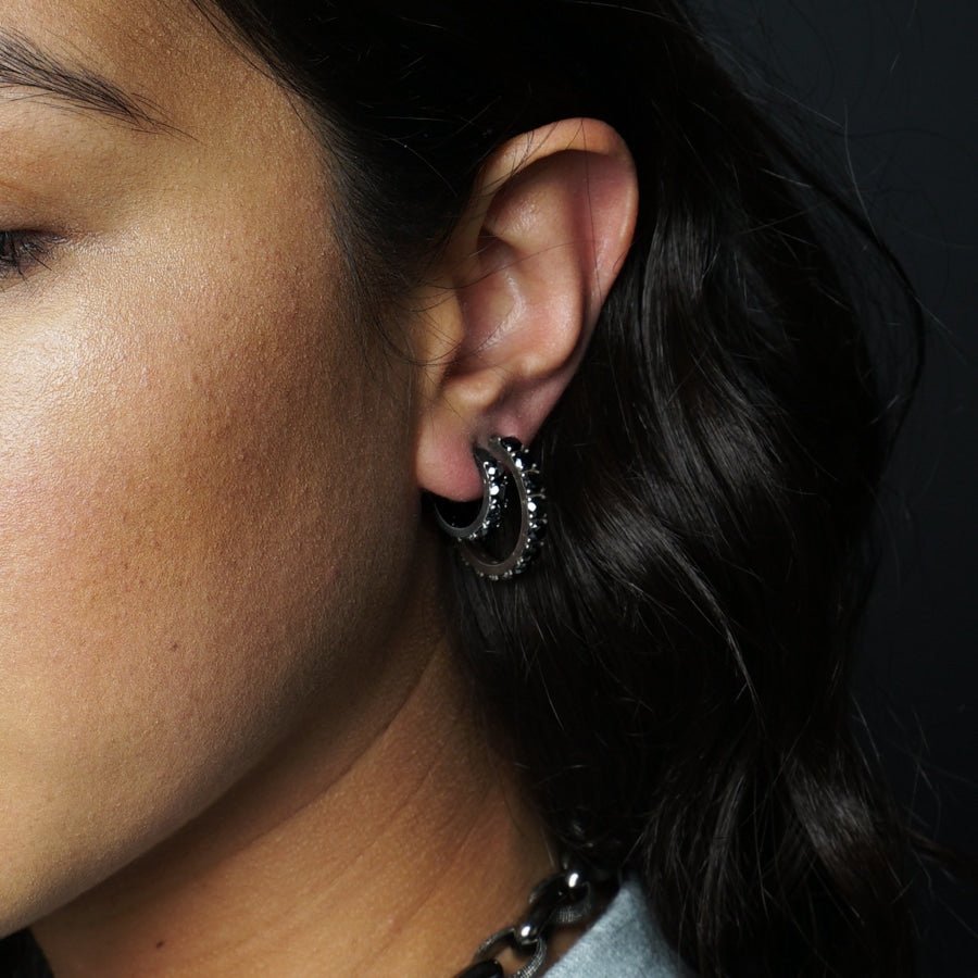 Large Ritha Hoops - thegreatputonmvLarge Ritha HoopsLarge Ritha HoopsLarge Ritha HoopsEarrings.925SUNEERAthegreatputonmvLarge Ritha HoopsWhite Sapphires56787335