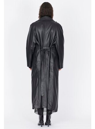 Leather Trench Coat - thegreatputonmvLeather Trench CoatLeather Trench CoatLeather Trench CoatISABEL BENENATOthegreatputonmvDL01F25Leather Trench CoatSBlack