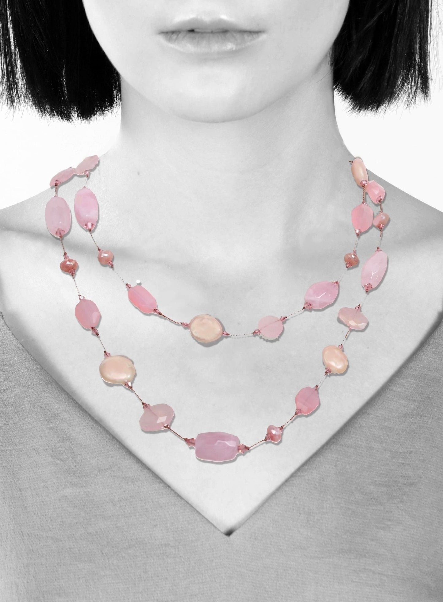 LN - 2416 - thegreatputonmvLN - 2416LN - 2416LN - 2416NecklaceMargo MorrisonthegreatputonmvLN - 2416LN - 2416Pink Chalcedony