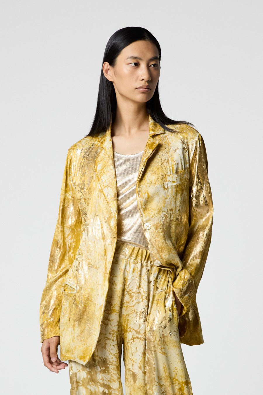 MARBLE LAMINATION EFFECT SILK REVER JACKET - thegreatputonmvMARBLE LAMINATION EFFECT SILK REVER JACKETMARBLE LAMINATION EFFECT SILK REVER JACKETMARBLE LAMINATION EFFECT SILK REVER JACKETJacketAVANT TOIthegreatputonmv225SD2243SSTVL - M - 1MARBLE LAMINATION EFFECT SILK REVER JACKETSPEPITA V00881