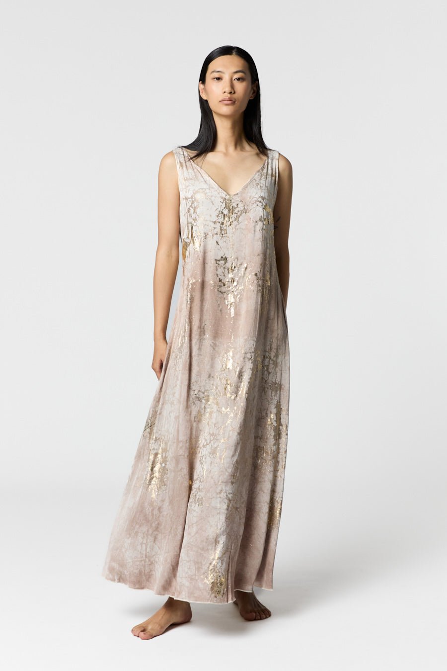 MARMO EFFECT V NECK LONG DRESS WITH LAMINATION - thegreatputonmvMARMO EFFECT V NECK LONG DRESS WITH LAMINATIONMARMO EFFECT V NECK LONG DRESS WITH LAMINATIONMARMO EFFECT V NECK LONG DRESS WITH LAMINATIONDressAVANT TOIthegreatputonmv225SD2244SSTVL - M - 1MARMO EFFECT V NECK LONG DRESS WITH LAMINATIONSNOCE MOSCATA+LAMINA ORO V01121