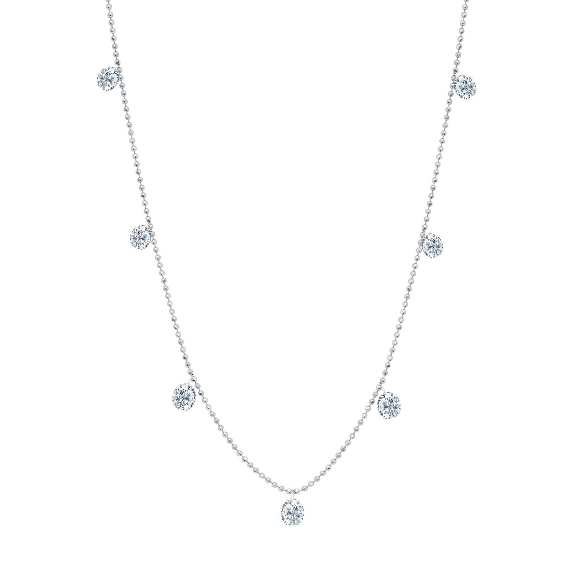 Medium Floating Diamond Necklace in White - thegreatputonmvMedium Floating Diamond Necklace in WhiteMedium Floating Diamond Necklace in WhiteMedium Floating Diamond Necklace in WhiteNeckaceGrazielathegreatputonmvN - 1432705WMedium Floating Diamond Necklace in White33214087