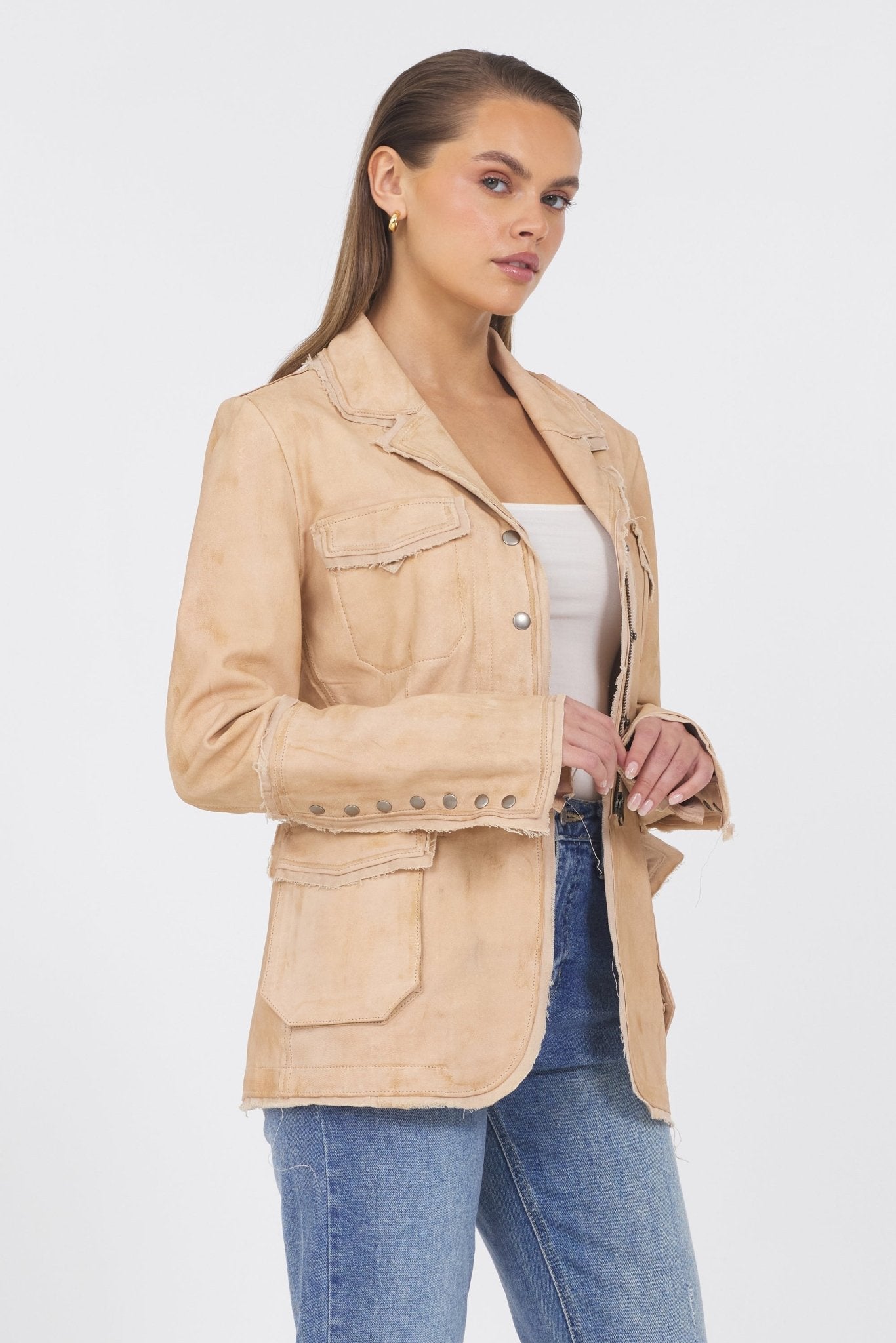 Meryl - thegreatputonmvMerylMerylMerylJacketJakettthegreatputonmv593J145MerylXSVintage - Capuccino73335580