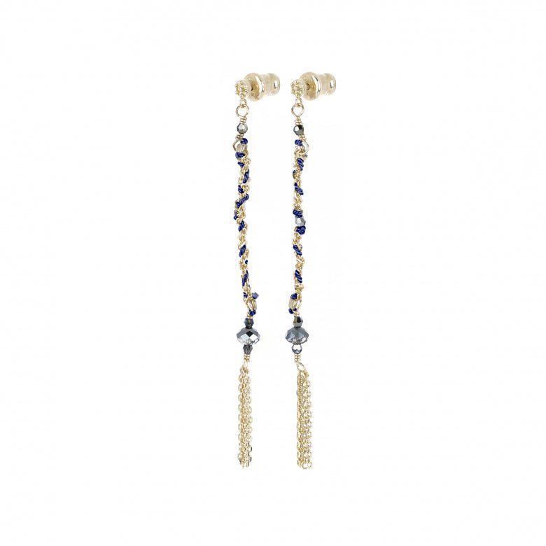MLS815 - thegreatputonmvMLS815MLS815MLS815EarringsMarie Laure ChamorelthegreatputonmvMLS815Gold & Navy38895239