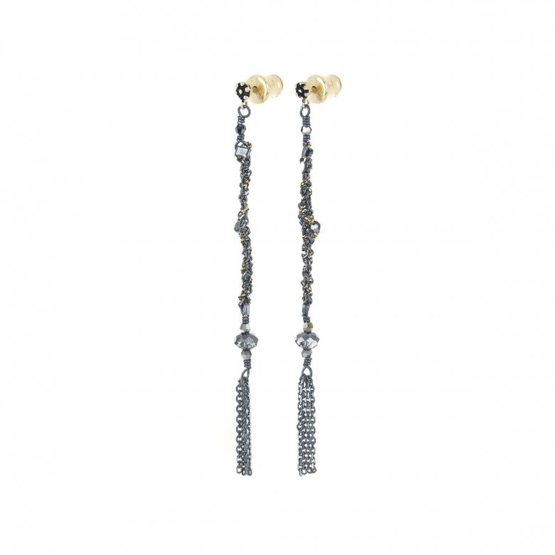 MLS815 - thegreatputonmvMLS815MLS815MLS815EarringsMarie Laure ChamorelthegreatputonmvMLS815Ruthenium & Lurex Gold39124615