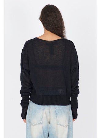 Mohair and Ilk Boxy V - neck Sweater - thegreatputonmvMohair and Ilk Boxy V - neck SweaterMohair and Ilk Boxy V - neck SweaterMohair and Ilk Boxy V - neck SweaterISABEL BENENATOthegreatputonmvDK923F25Mohair and Ilk Boxy V - neck SweaterSBlack