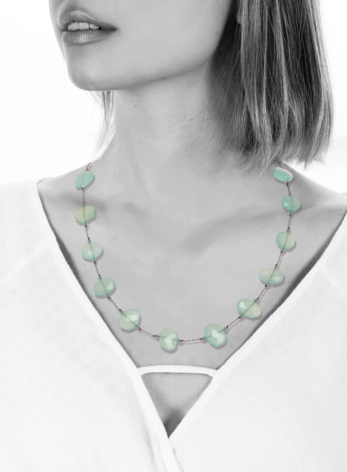 N - 1088 - thegreatputonmvN - 1088N - 1088N - 1088NecklaceMargo MorrisonthegreatputonmvN - 1088N - 1088Aqua Chalcedony