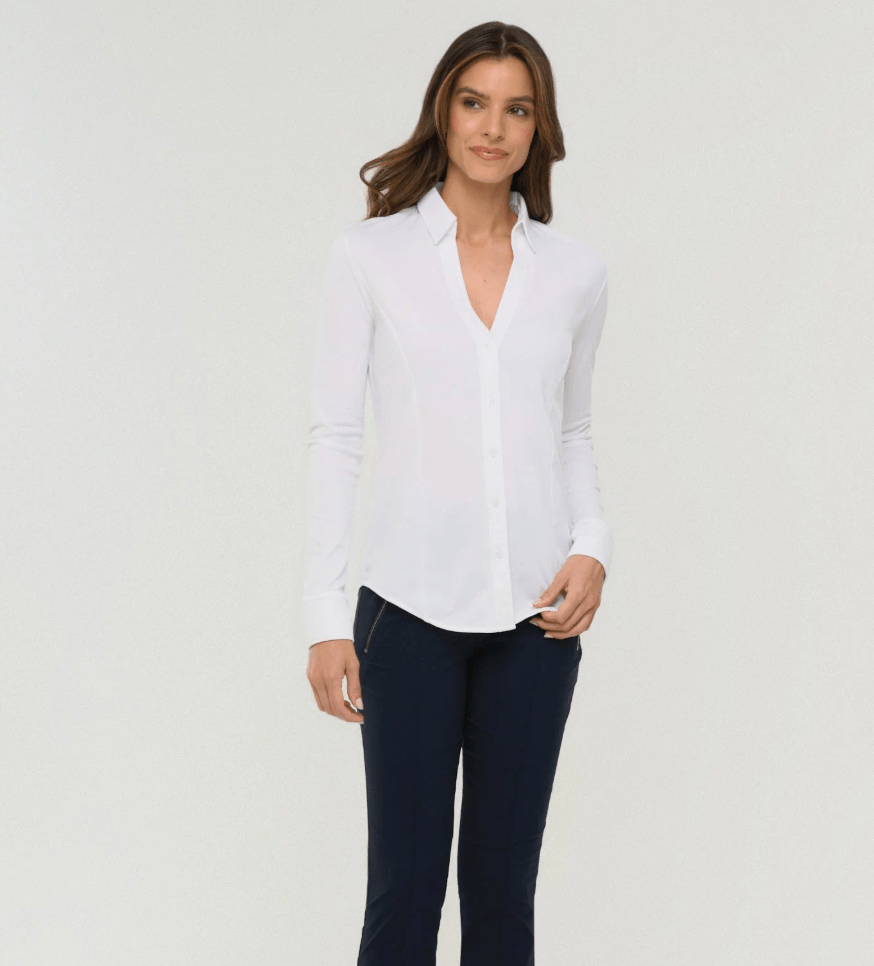 Nikki Longsleeve Pique Shirt - thegreatputonmvNikki Longsleeve Pique ShirtNikki Longsleeve Pique ShirtNikki Longsleeve Pique ShirtTopAnatomiethegreatputonmvAS0219PMNikki Longsleeve Pique ShirtWhiteXS