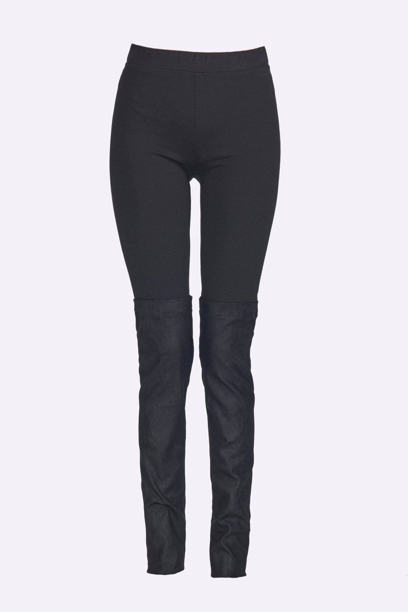 PRE ORDER - Half Stretch Leather and Jersey Pant - thegreatputonmvPRE ORDER - Half Stretch Leather and Jersey PantPRE ORDER - Half Stretch Leather and Jersey PantPRE ORDER - Half Stretch Leather and Jersey PantWOMEN'S PANTSISABEL BENENATOthegreatputonmvDL05CO -1PRE ORDER - Half Stretch Leather and Jersey PantBLACK 0140