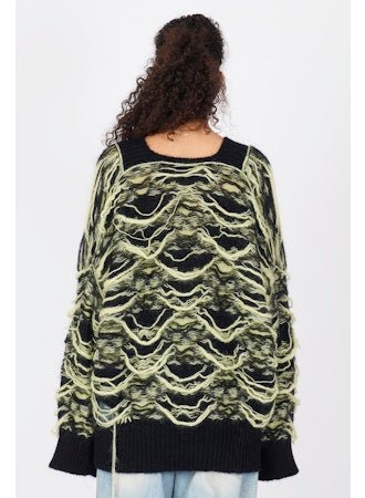 Reversible Multicolored Jacquard V - neck Sweater - thegreatputonmvReversible Multicolored Jacquard V - neck SweaterReversible Multicolored Jacquard V - neck SweaterReversible Multicolored Jacquard V - neck SweaterISABEL BENENATOthegreatputonmvDK83F25Reversible Multicolored Jacquard V - neck SweaterSBlack/Lime 0132