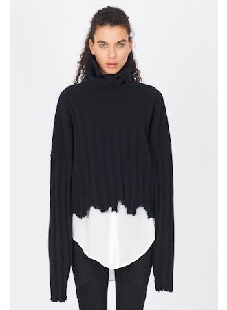 Ribbed Cashmere Turtleneck Sweater - thegreatputonmvRibbed Cashmere Turtleneck SweaterRibbed Cashmere Turtleneck SweaterRibbed Cashmere Turtleneck SweaterISABEL BENENATOthegreatputonmvDK13F25Ribbed Cashmere Turtleneck SweaterSBlack