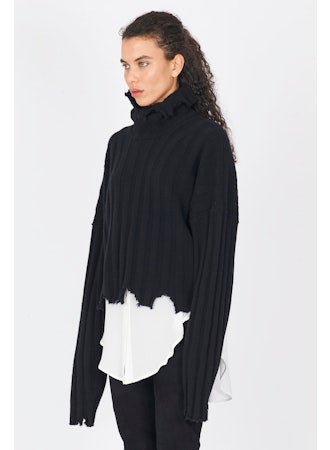 Ribbed Cashmere Turtleneck Sweater - thegreatputonmvRibbed Cashmere Turtleneck SweaterRibbed Cashmere Turtleneck SweaterRibbed Cashmere Turtleneck SweaterISABEL BENENATOthegreatputonmvDK13F25Ribbed Cashmere Turtleneck SweaterSBlack