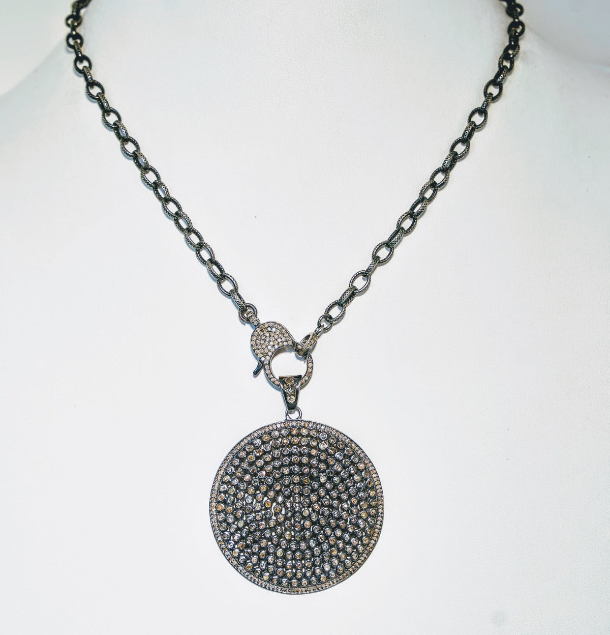 Rose Cut Diamond Disc on Rhodium Chain - thegreatputonmvRose Cut Diamond Disc on Rhodium ChainRose Cut Diamond Disc on Rhodium ChainRose Cut Diamond Disc on Rhodium ChainNecklaceSafia DaythegreatputonmvRose Cut Diamond Disc on Rhodium Chain55354503