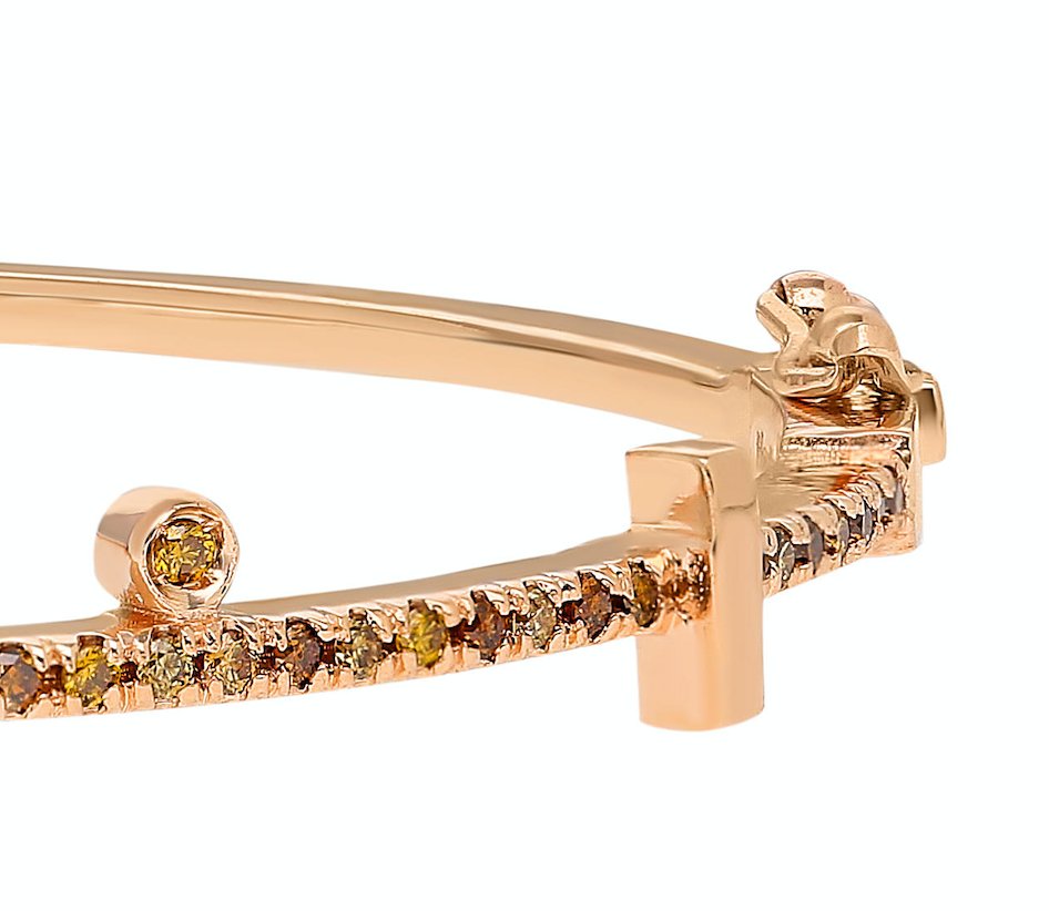 Rose Gold Bangle - thegreatputonmvRose Gold BangleRose Gold BangleRose Gold BangleBraceletHarikathegreatputonmvHB4214K Rose gold and autumn diamond bangle with double clasp Autumn diamond: .48CT Made in Turkey81648775