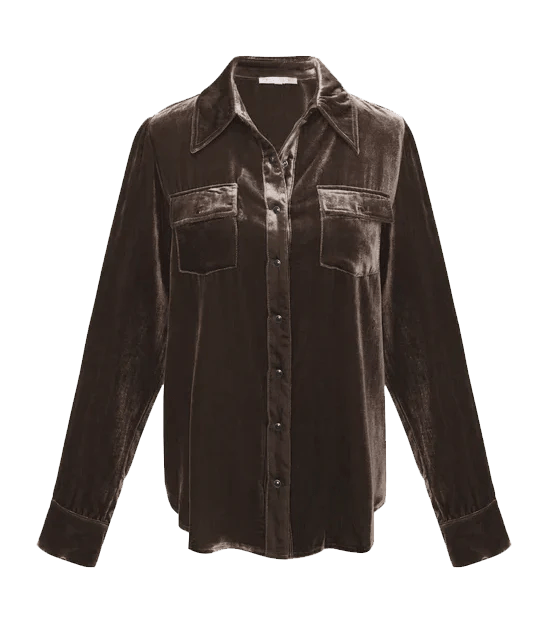 Shirt Velvet Pocket - thegreatputonmvShirt Velvet PocketShirt Velvet PocketShirt Velvet PocketGold HawkthegreatputonmvGH4440Shirt Velvet PocketXSFudge