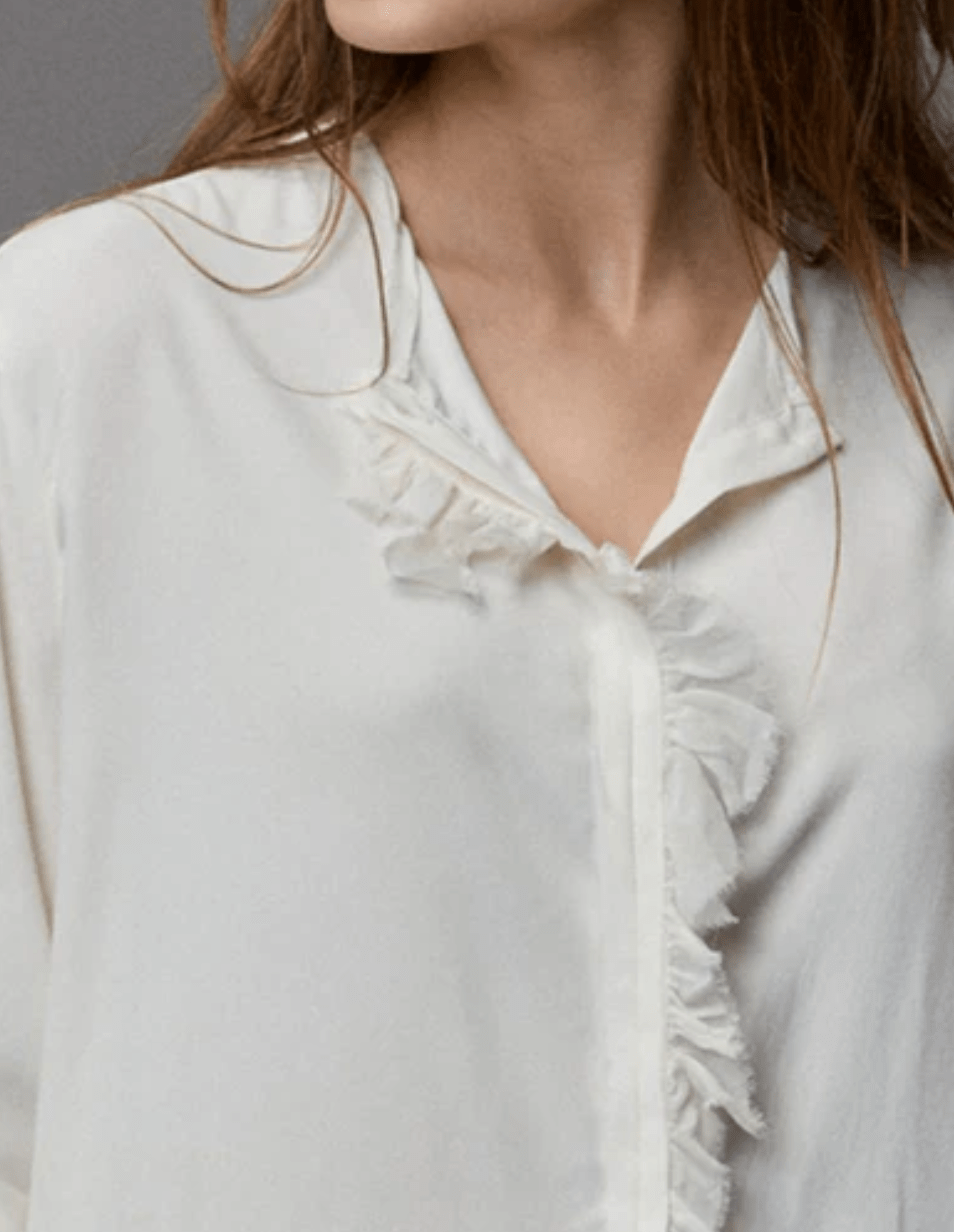 Silk Satin Frill Shirt - thegreatputonmvSilk Satin Frill ShirtSilk Satin Frill ShirtSilk Satin Frill ShirtshirtKristensen du Nordthegreatputonmv25354Silk Satin Frill ShirtNatural137281820