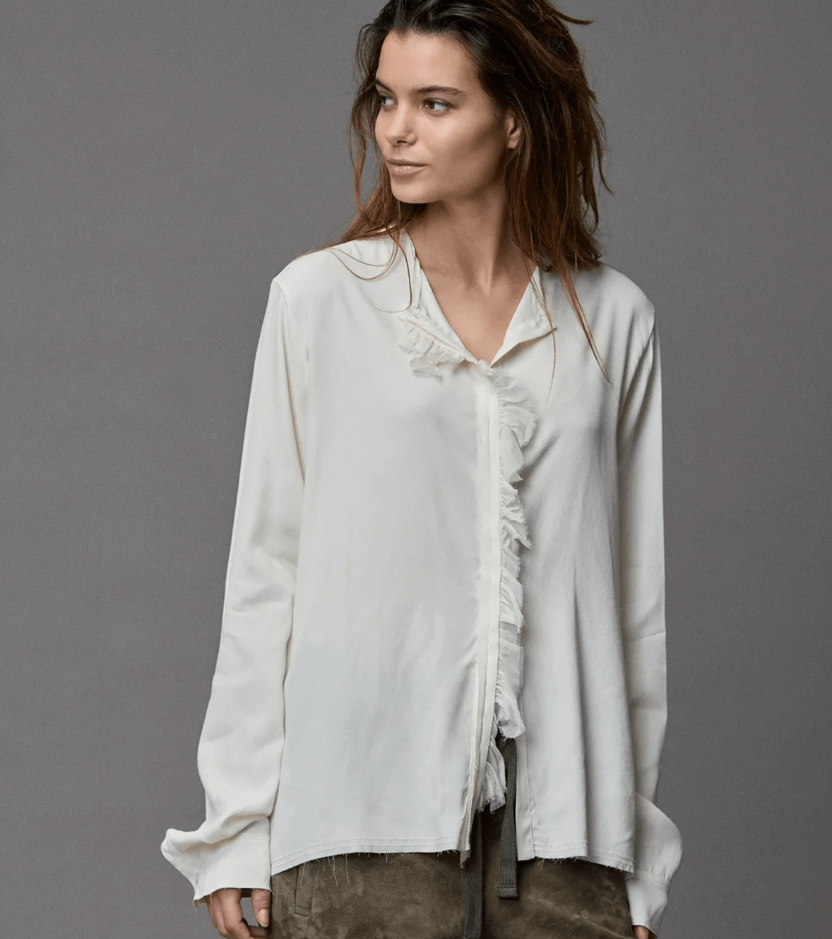 Silk Satin Frill Shirt - thegreatputonmvSilk Satin Frill ShirtSilk Satin Frill ShirtSilk Satin Frill ShirtshirtKristensen du Nordthegreatputonmv25354Silk Satin Frill ShirtNatural137281820