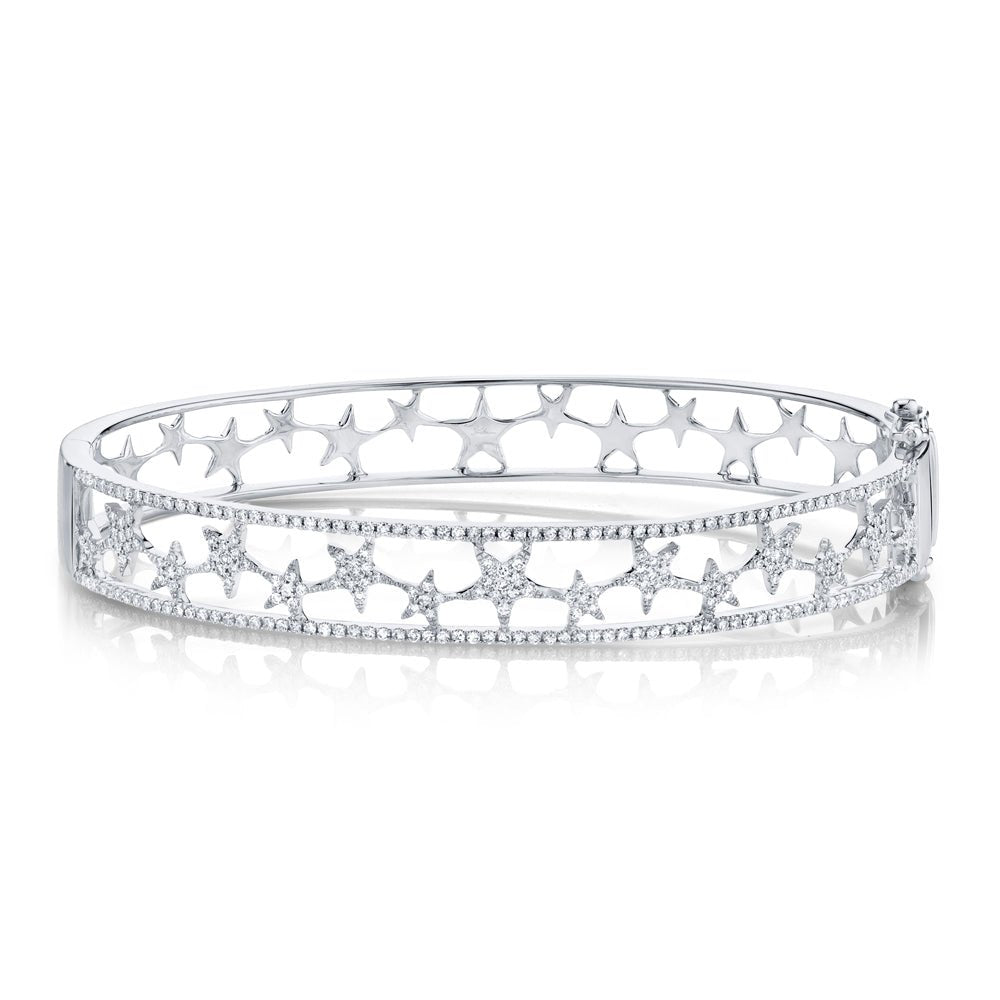 Star Bangle - thegreatputonmvStar BangleStar BangleStar BangleBraceletShy CreationthegreatputonmvSC55006095ZS - 2Star Bangle14K White/Gold84334983