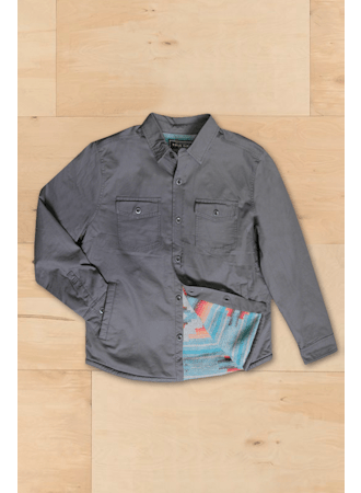 Top of the Mountain Blanket Lined Shirt - thegreatputonmvTop of the Mountain Blanket Lined ShirtTop of the Mountain Blanket Lined ShirtTop of the Mountain Blanket Lined Shirttrue gritthegreatputonmvF1M39CRTTop of the Mountain Blanket Lined ShirtMCarbon