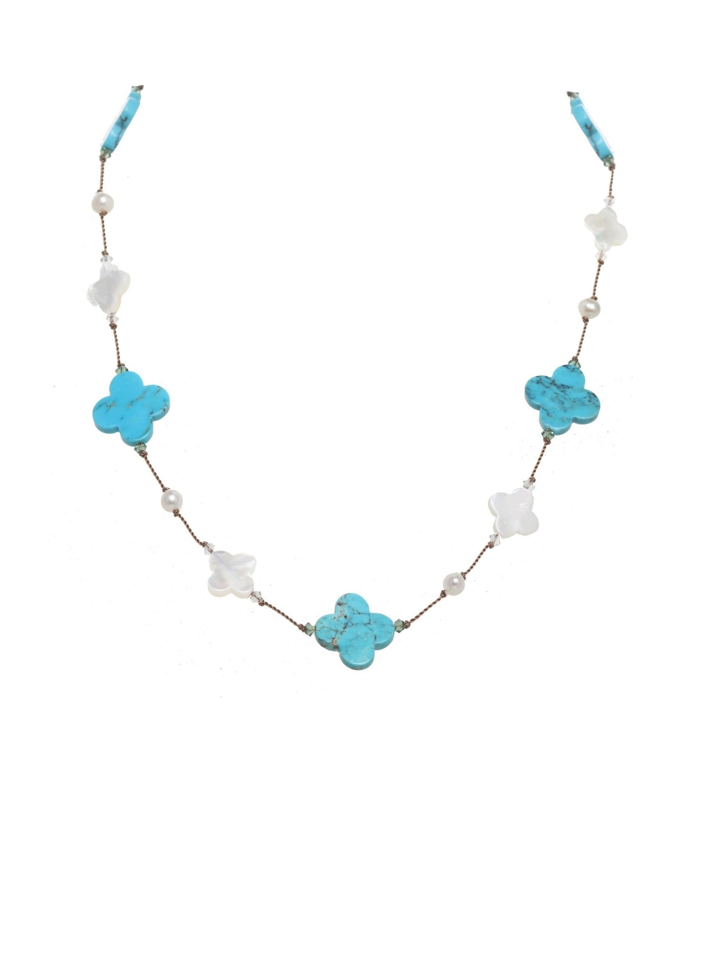 Turquoise, white mother of pearl clover, pearl - thegreatputonmvTurquoise, white mother of pearl clover, pearlTurquoise, white mother of pearl clover, pearlTurquoise, white mother of pearl clover, pearlNecklaceMargo MorrisonthegreatputonmvN - 2352Turquoise, white mother of pearl clover, pearl37263751