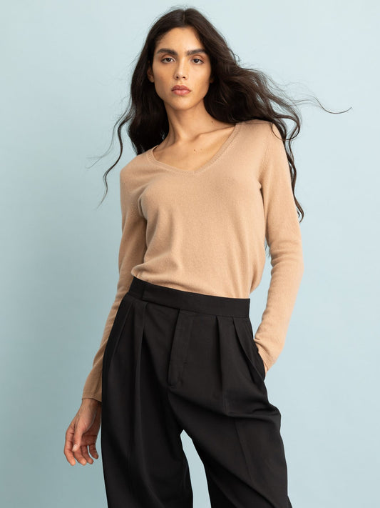 V NECK - thegreatputonmvV NECKV NECKV NECKSweaterFTC CASHMEREthegreatputonmv00002 - 1200V NECKS816 ALMOND