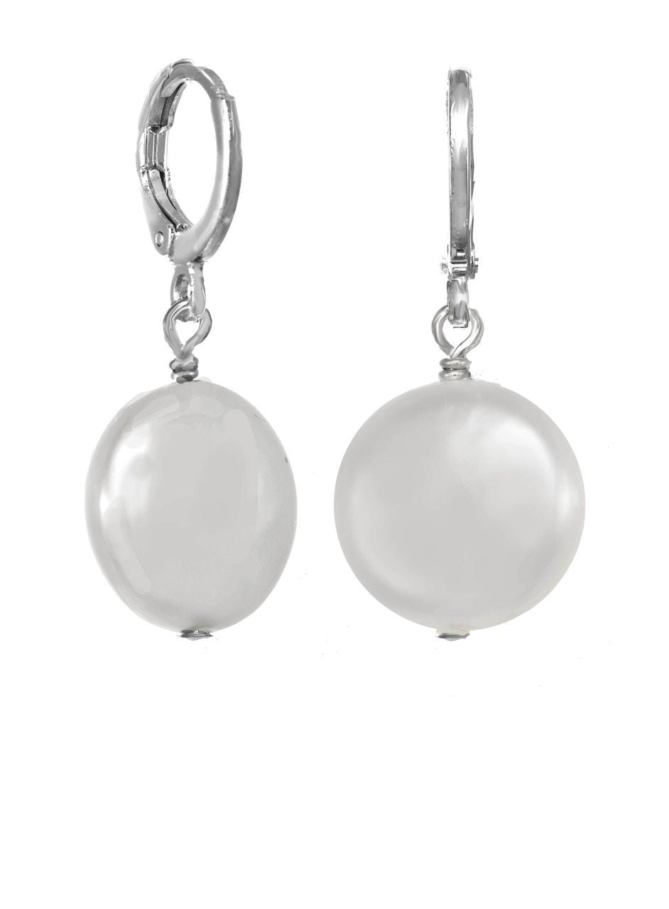 White Freshwater Coin Pearl - thegreatputonmvWhite Freshwater Coin PearlWhite Freshwater Coin PearlWhite Freshwater Coin PearlEarringsMargo MorrisonthegreatputonmvEAR1SHL - WCWhite Freshwater Coin Pearl90094727