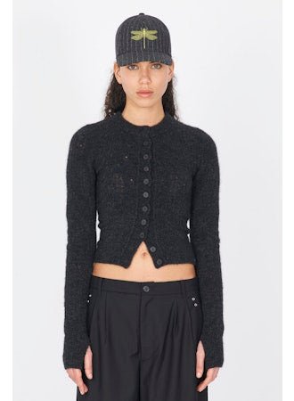 Yak Mesh Cardigan - thegreatputonmvYak Mesh CardiganYak Mesh CardiganYak Mesh CardiganISABEL BENENATOthegreatputonmvDK25F25Yak Mesh Cardigan40Graphite 80