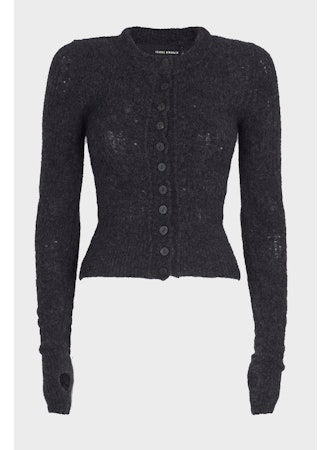 Yak Mesh Cardigan - thegreatputonmvYak Mesh CardiganYak Mesh CardiganYak Mesh CardiganISABEL BENENATOthegreatputonmvDK25F25Yak Mesh Cardigan40Graphite 80