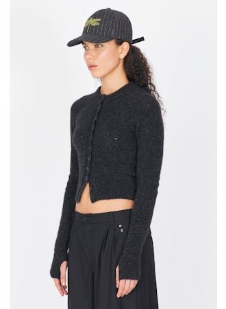 Yak Mesh Cardigan - thegreatputonmvYak Mesh CardiganYak Mesh CardiganYak Mesh CardiganISABEL BENENATOthegreatputonmvDK25F25Yak Mesh Cardigan40Graphite 80