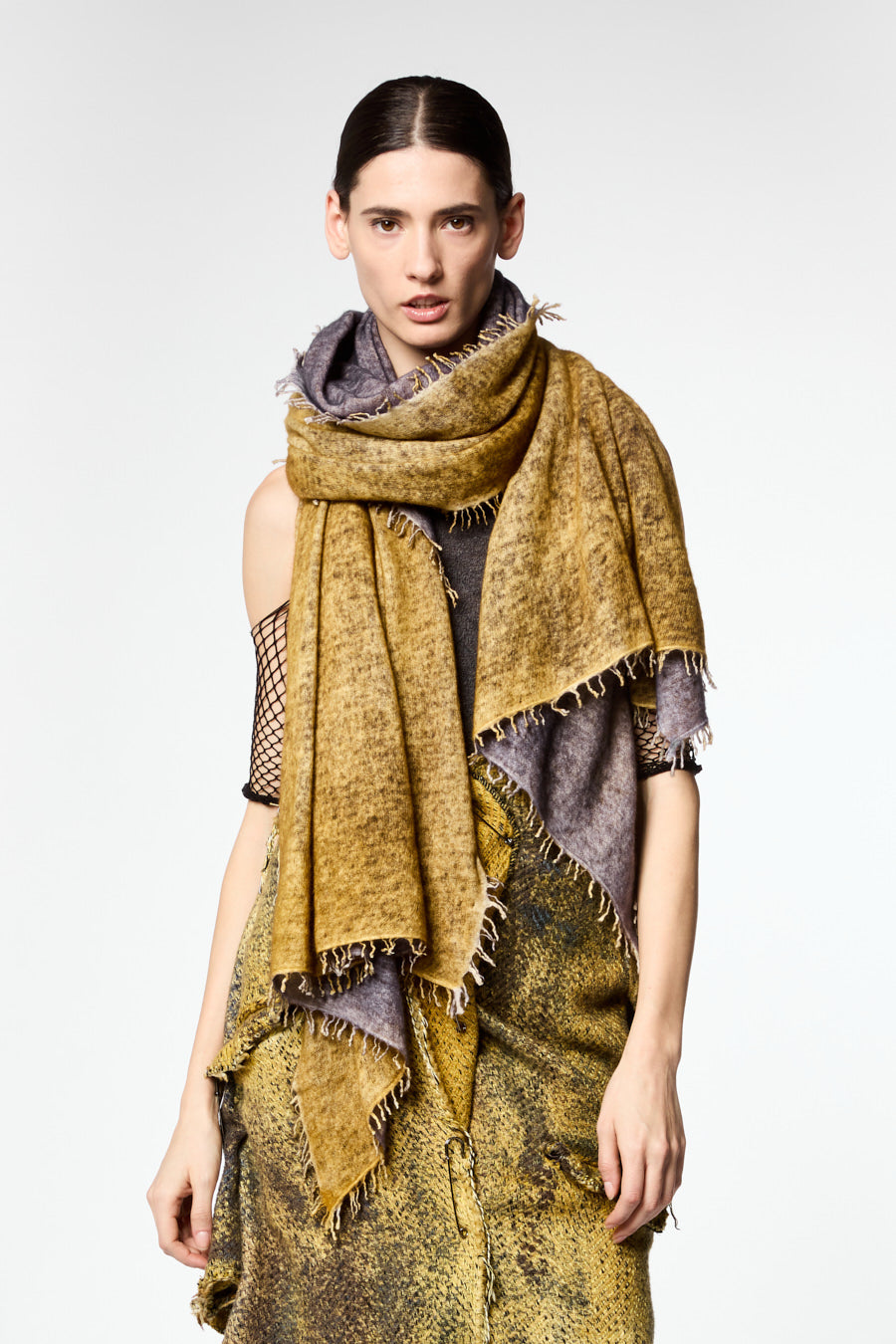 Bicolor Cashmere Scarf