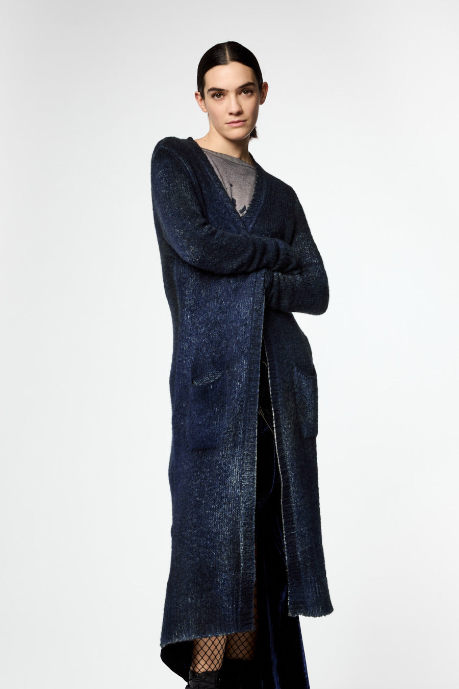 Long Cardigan with Pockets