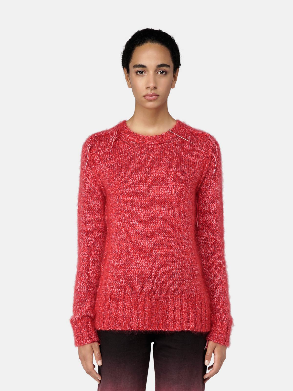 Melange red Annamaria pullover with pin - thegreatputonmvMelange red Annamaria pullover with pinMelange red Annamaria pullover with pinMelange red Annamaria pullover with pinsweaterGolden Goosethegreatputonmv102862Melange red Annamaria pullover with pinS18633401