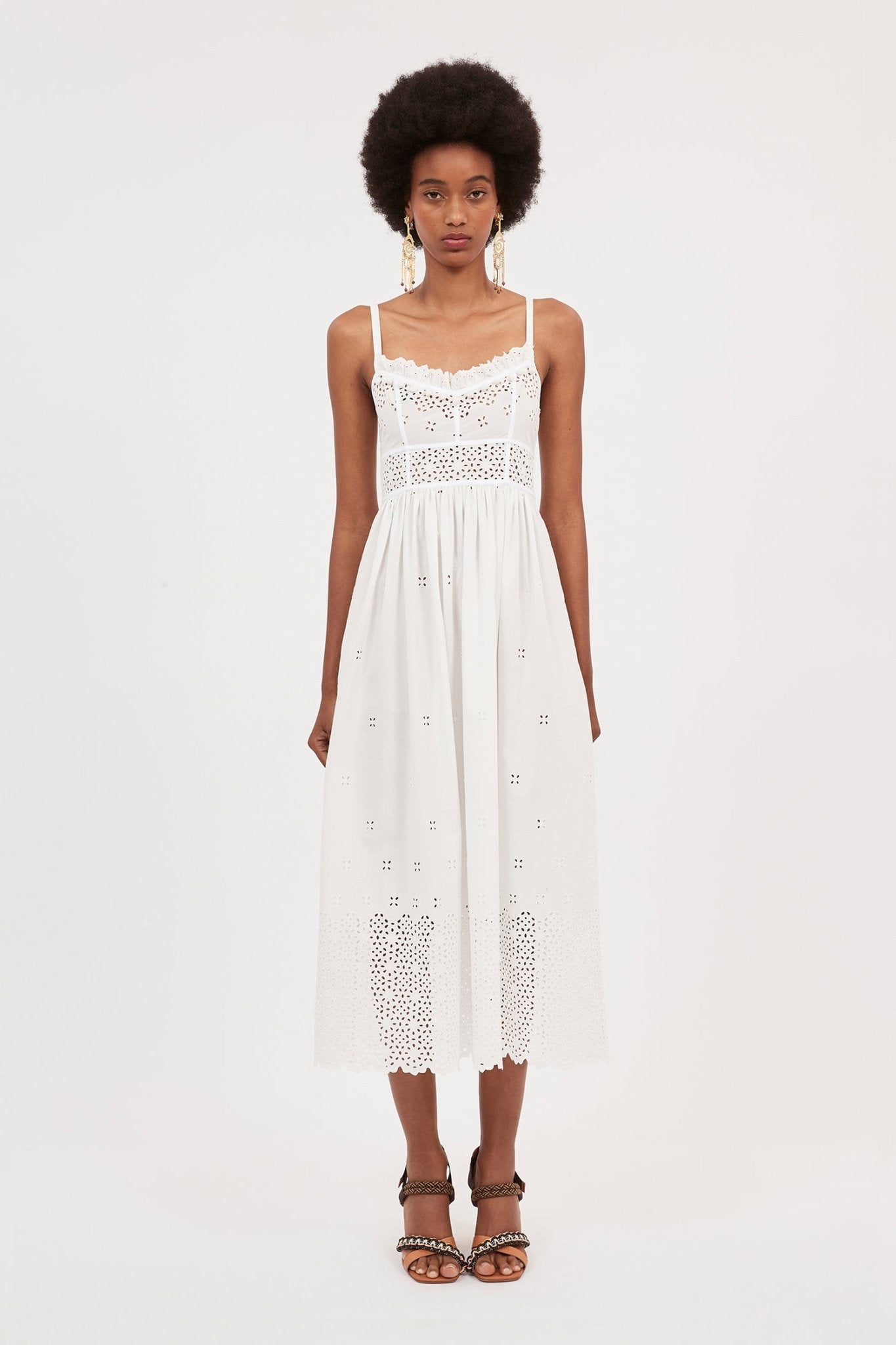 celestia midi dress Celestia Midi Dress - Tiered One Shoulder Dress in Soft Blue