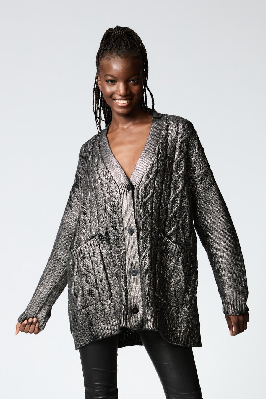 PRE ORDER - LAMINATED V NECK LONG RAGLAN CARDIGAN WITH BRAIDS - thegreatputonmvPRE ORDER - LAMINATED V NECK LONG RAGLAN CARDIGAN WITH BRAIDSPRE ORDER - LAMINATED V NECK LONG RAGLAN CARDIGAN WITH BRAIDSPRE ORDER - LAMINATED V NECK LONG RAGLAN CARDIGAN WITH BRAIDSSweaterAvant Toithegreatputonmv224WD1572CLAL-Z-1PRE ORDER - LAMINATED V NECK LONG RAGLAN CARDIGAN WITH BRAIDSSV00498 NERO+LAMINA CANNA DI FUCILE64338460