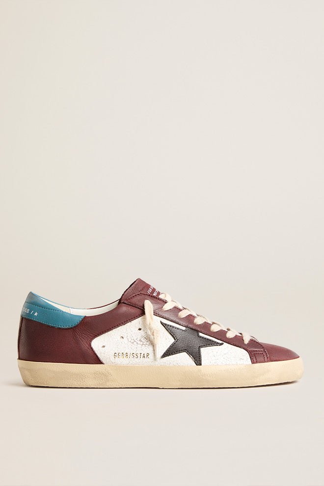 PRE ORDER - SUPER STAR - thegreatputonmvPRE ORDER - SUPER STARPRE ORDER - SUPER STARPRE ORDER - SUPER STARMen's SneakerGolden GoosethegreatputonmvGMF00103.F006207.82716 -1PRE ORDER - SUPER STARWHITE/RED WINE/BLACK/TEAL 8271642