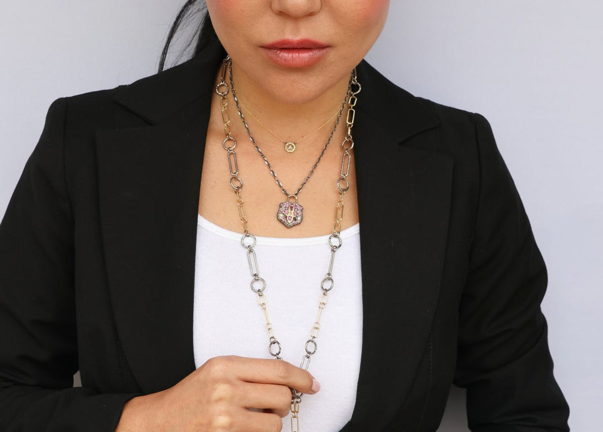 18" Pave Shield Necklace - thegreatputonmv18" Pave Shield Necklace18" Pave Shield Necklace18" Pave Shield NecklaceNeckaceArmentathegreatputonmv2075418" Pave Shield Necklace60269703