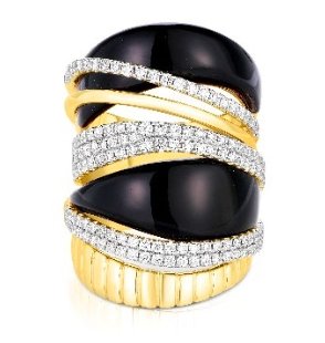 18K Ribbon w Black Onyx & Double Row Pave Diamond Ring 1.16cts - thegreatputonmv18K Ribbon w Black Onyx & Double Row Pave Diamond Ring 1.16cts18K Ribbon w Black Onyx & Double Row Pave Diamond Ring 1.16cts18K Ribbon w Black Onyx & Double Row Pave Diamond Ring 1.16ctsRingFern Freemanthegreatputonmv18K Ribbon w Black Onyx & Double Row Pave Diamond Ring 1.16cts