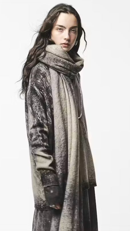 Unisex Knitted Scarf