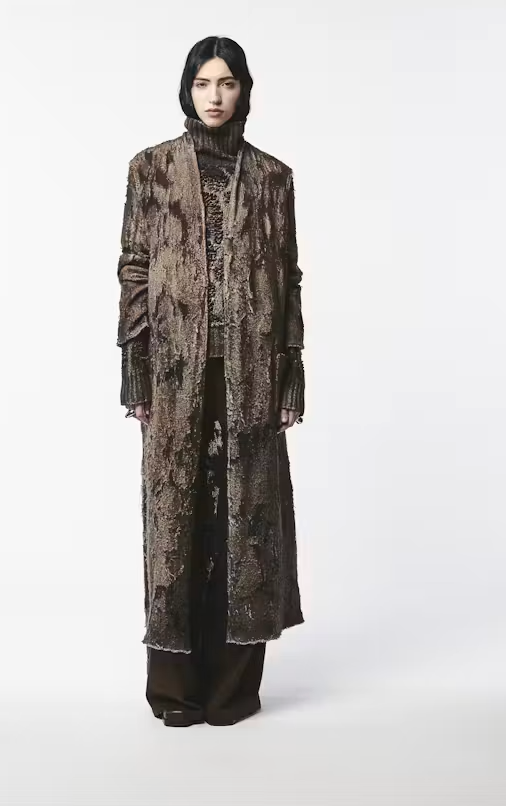 Woman Knitted Overcoat