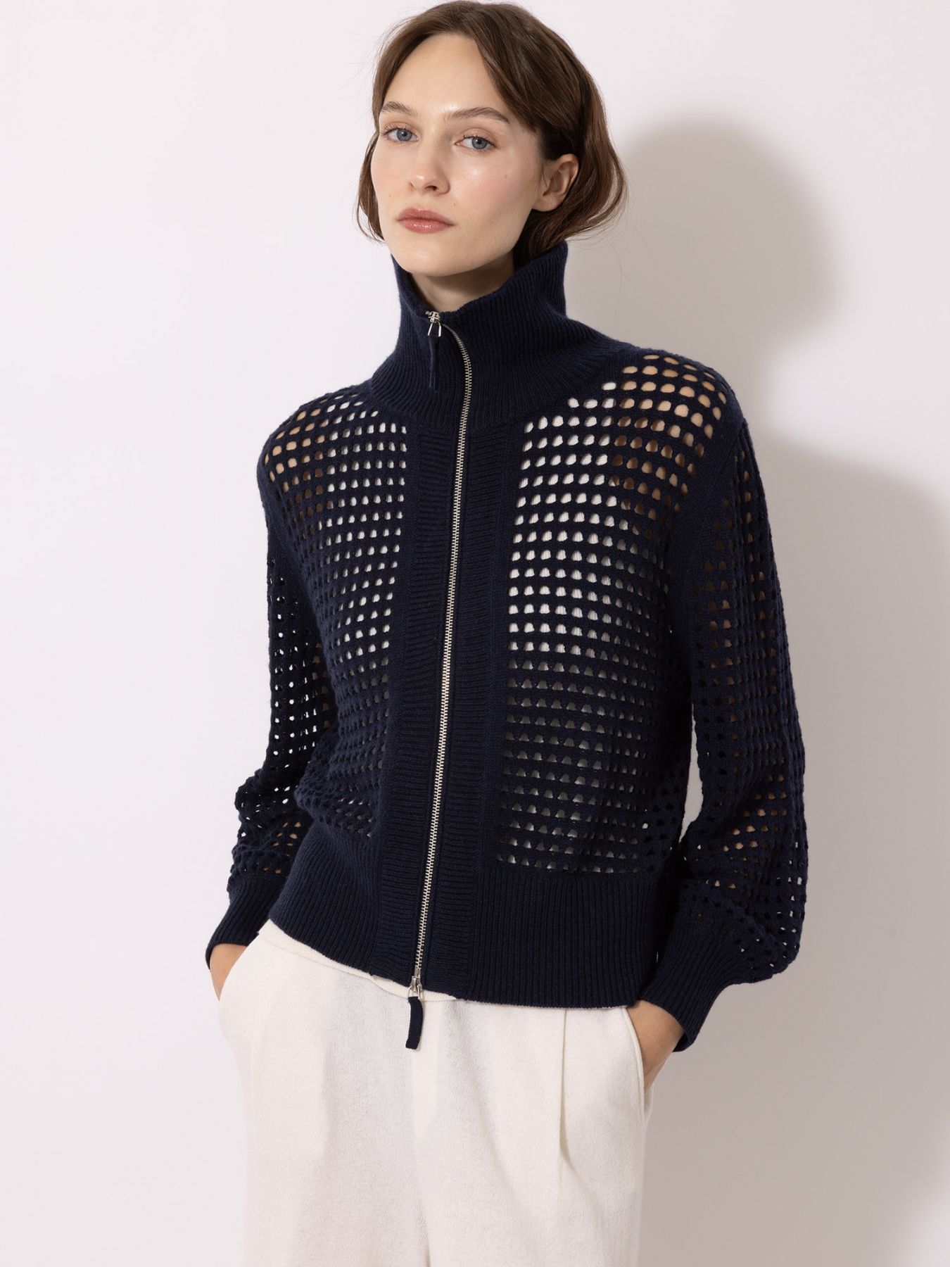 Ajour Highneck Cardigan - thegreatputonmvAjour Highneck CardiganAjour Highneck CardiganAjour Highneck CardiganCardiganFTC CASHMEREthegreatputonmv10303-0051Ajour Highneck CardiganS0990 Moonless Night96865308