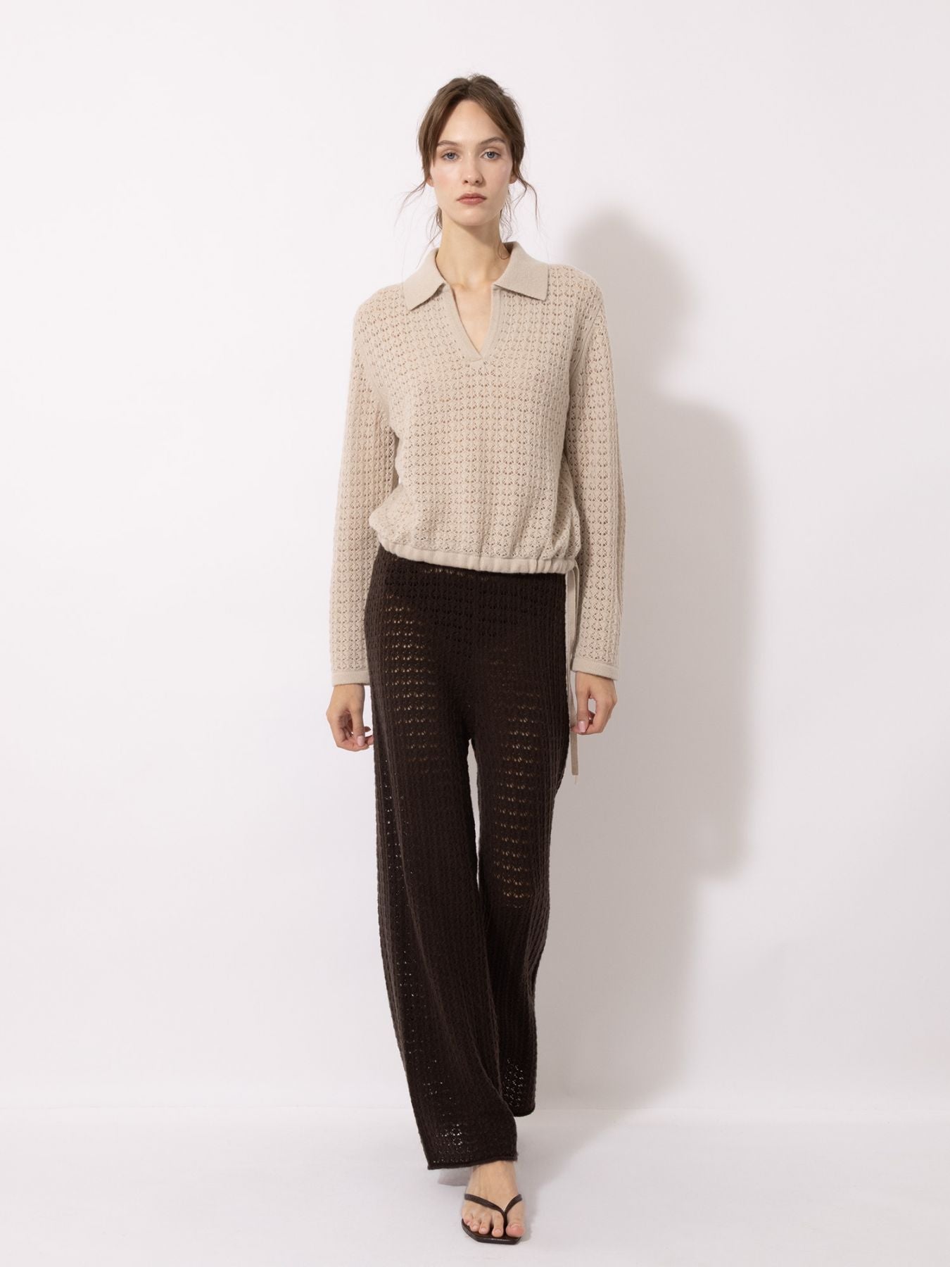 Ajour Polo Pullover - thegreatputonmvAjour Polo PulloverAjour Polo PulloverAjour Polo PulloverSWEATERFTC CASHMEREthegreatputonmv10200-0620Ajour Polo PulloverXS8181 Safari Sand06826780